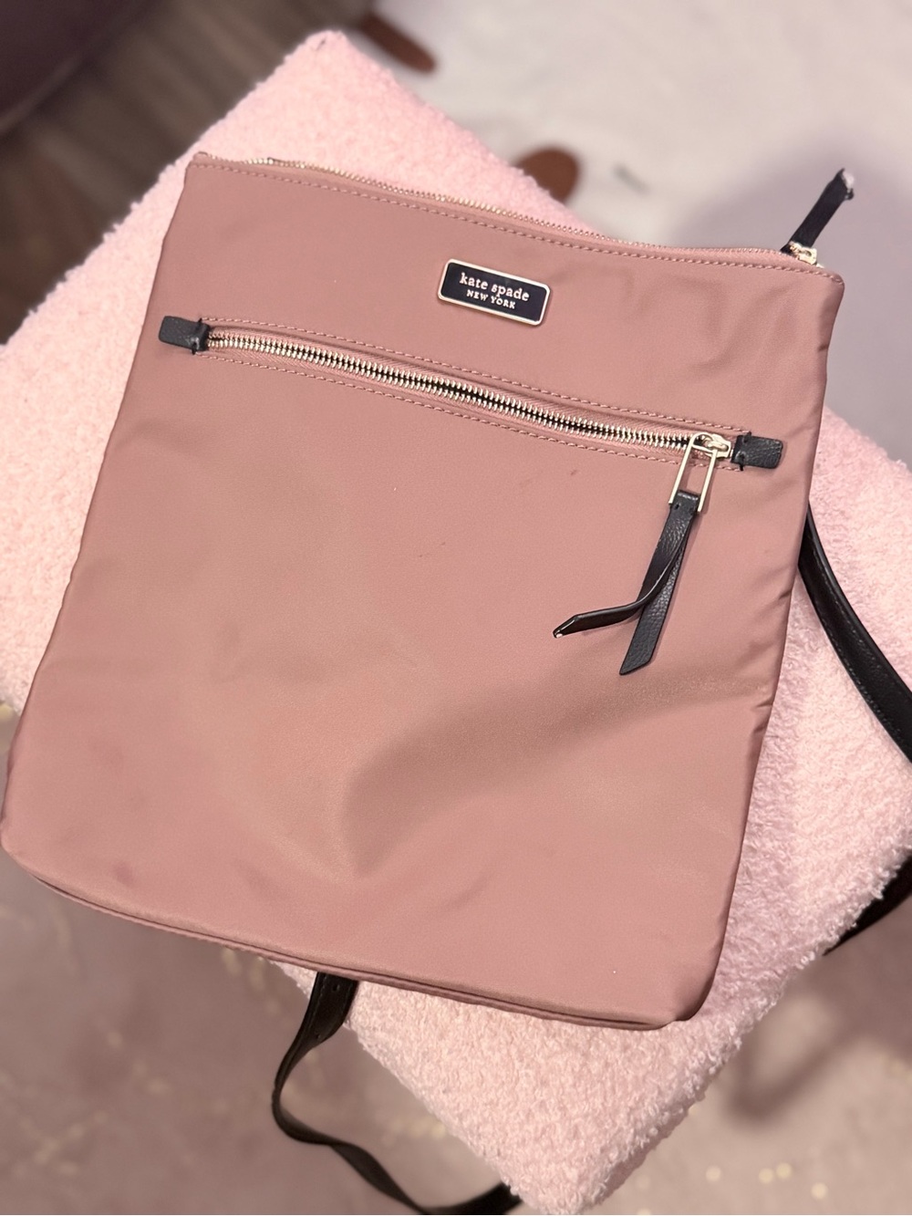 kate spade Dusty Rose Nylon Backpack Crossbody